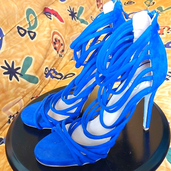 Missguided strapped sandal high heels size US 8 / 39 EUR - Picture 2 of 4